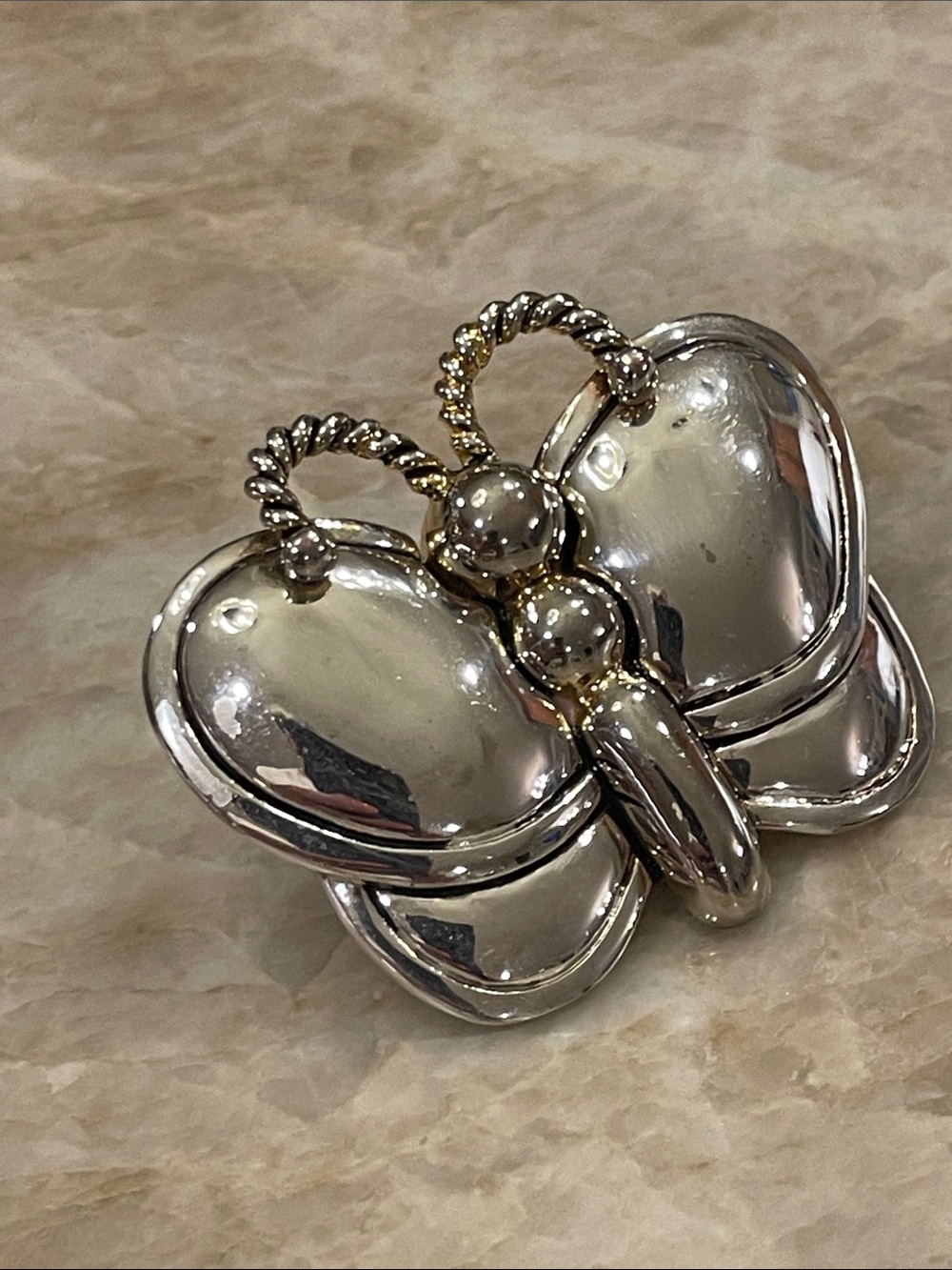 Silver Butterfly Brooch - Women's Jewelry